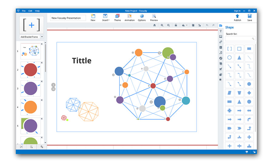 Focusky interface screenshot